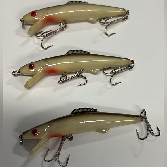 Other 3 Vintage Fishing Lures Rattling Hackle Back Lures Poshmark